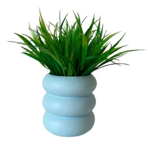 گلدان به همراه گل مصنوعی مدل حلقه کد 804