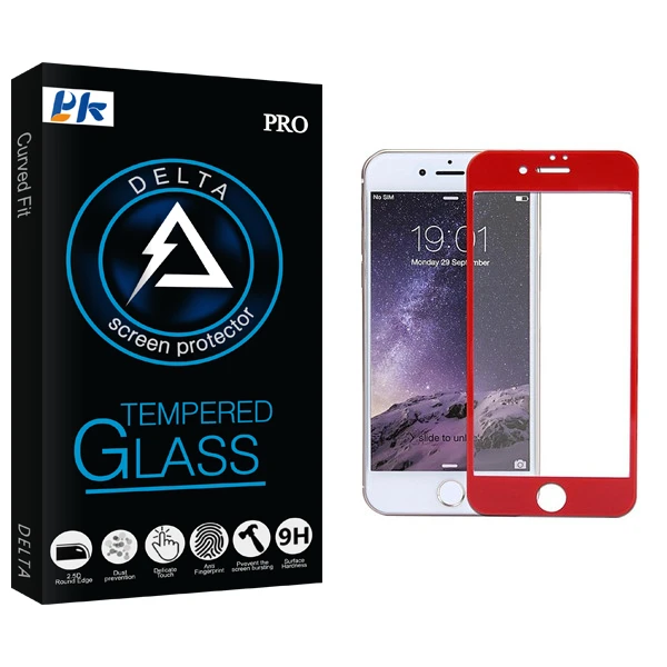 محافظ صفحه نمایش پی کی مدل Delta Glass مناسب برای گوشی موبایل اپل iphone 6/7/8