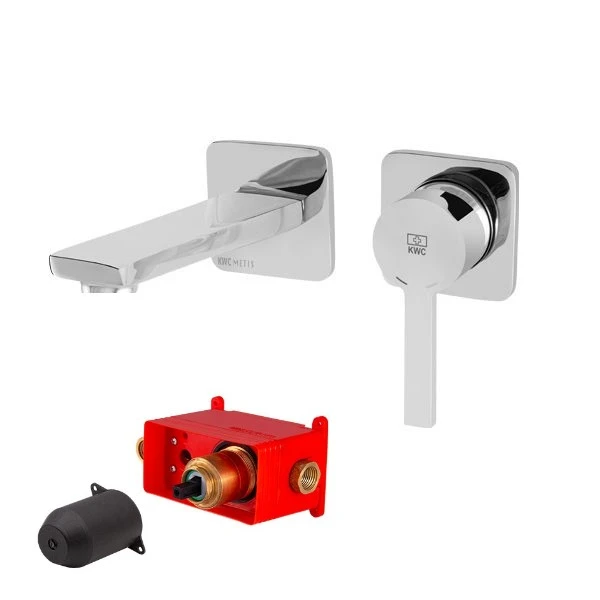 شیر روشویی توکار کی دبلیو سی مدل متیس به همراه شیر مرکزی توکار