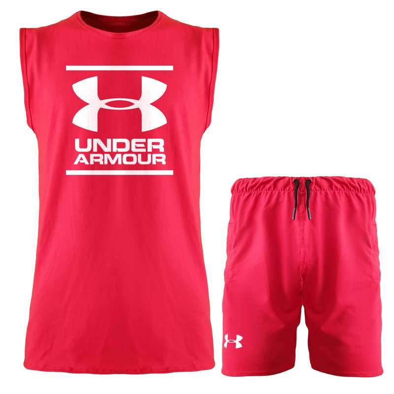 ست تاپ و شلوارک مردانه مدل 140136315 رنگ قرمز