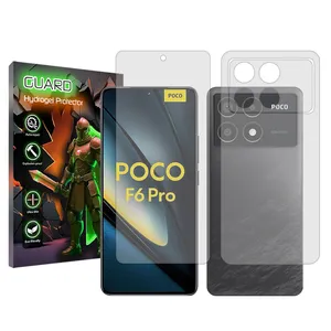 Guard transparent screen protector suitable Xiaomi Poco F6 Pro along with back of the phone