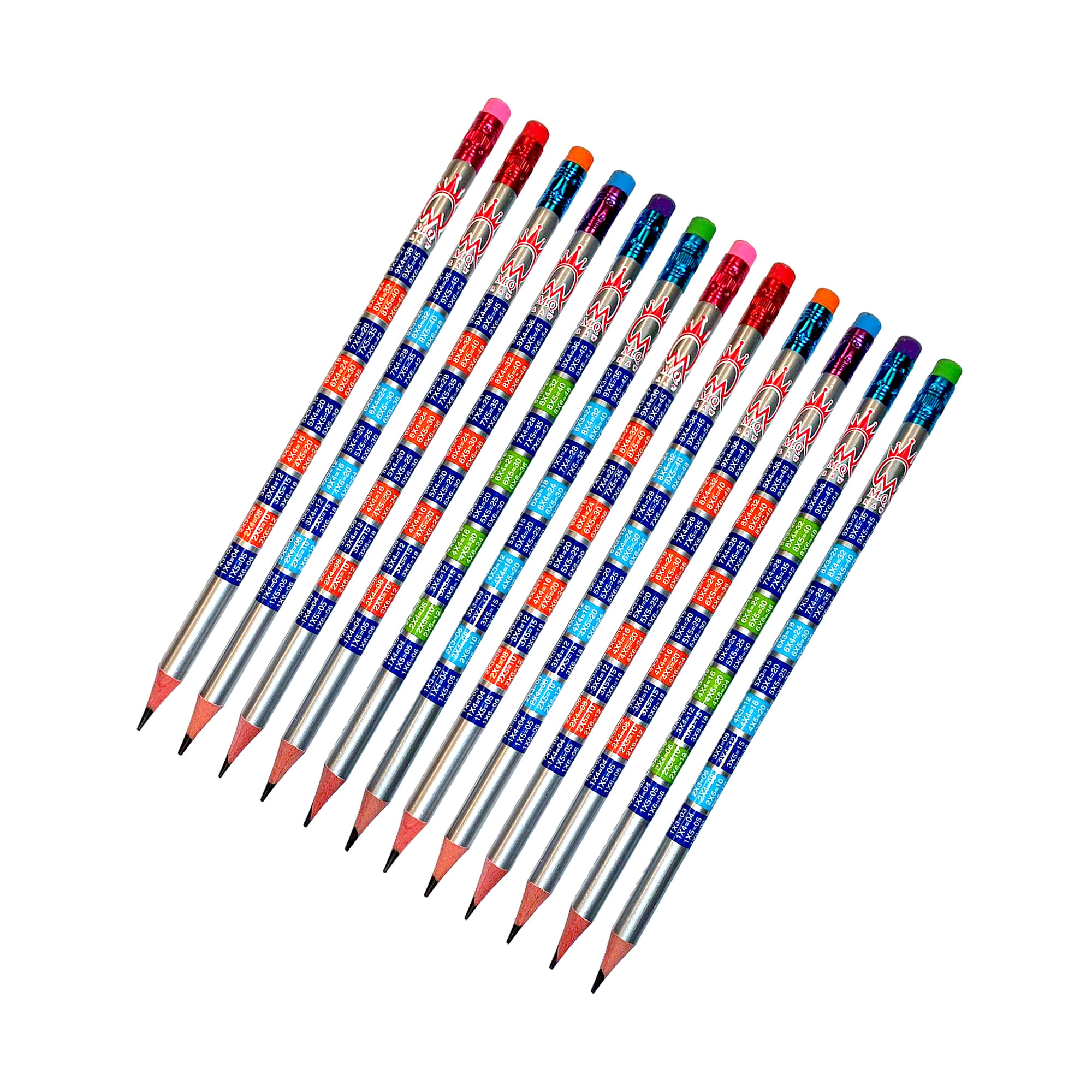 مداد مشکی ام کیو با درجه سختی HB مدل Metalic کد H53 بسته 12 عددی
