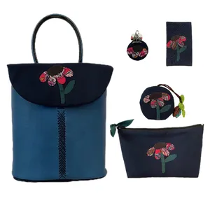 ست کیف چرمی دوشی مدل چیچک مجموعه 5 عددی