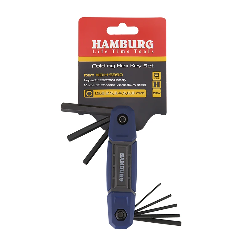 آچار آلن هامبورگ مدل HAMBURG -990 مجموعه 8 عددی