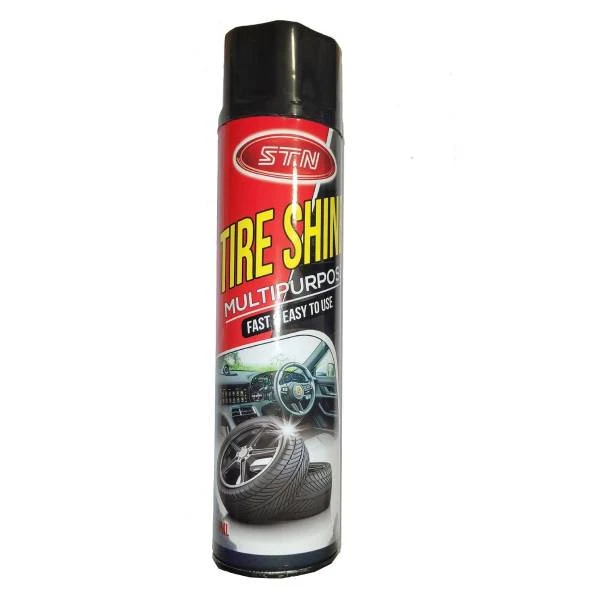 اسپری براق کننده لاستیک و داشبورد خودرو اس تی ان واش مدل Shine حجم 650 میلی لیتر