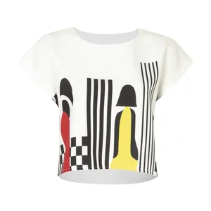 بلوز آستین کوتاه زنانه نیزل مدل P028005001030413-001