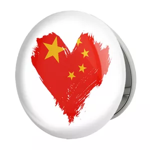 آینه جیبی خندالو طرح پرچم چین مدل تاشو کد 20580 