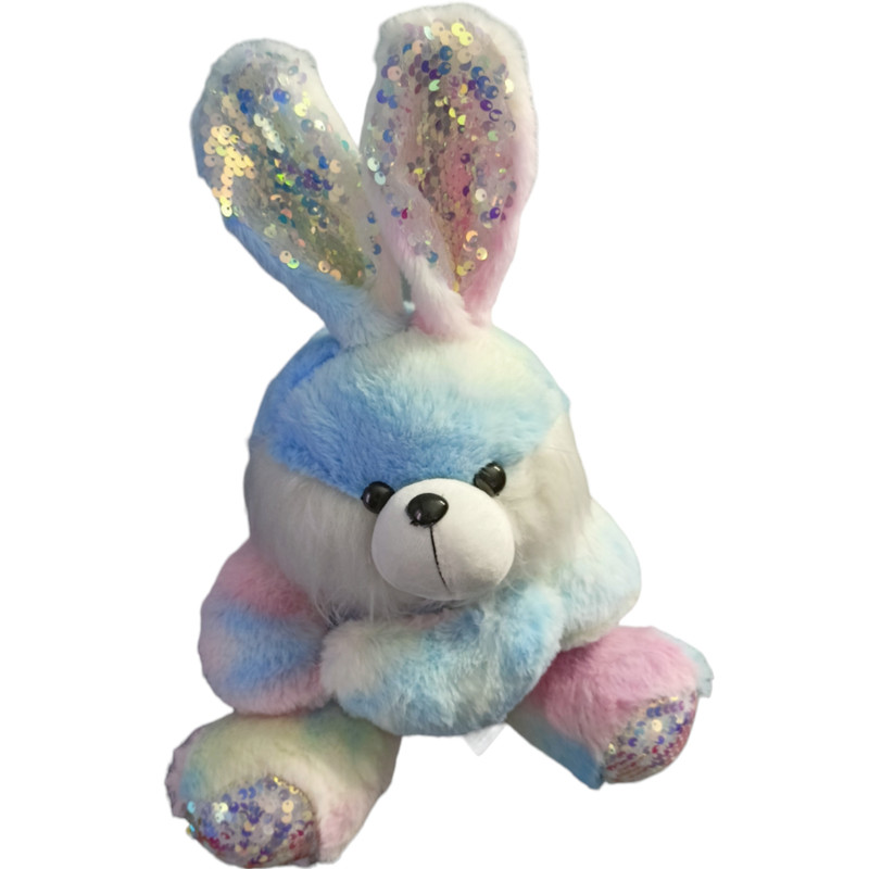 عروسک مدل خرگوش آبرنگی قلب به دست ارتفاع 35 سانتی متر