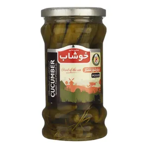 خیار شور ممتاز خوشاب مقدار 590 گرم