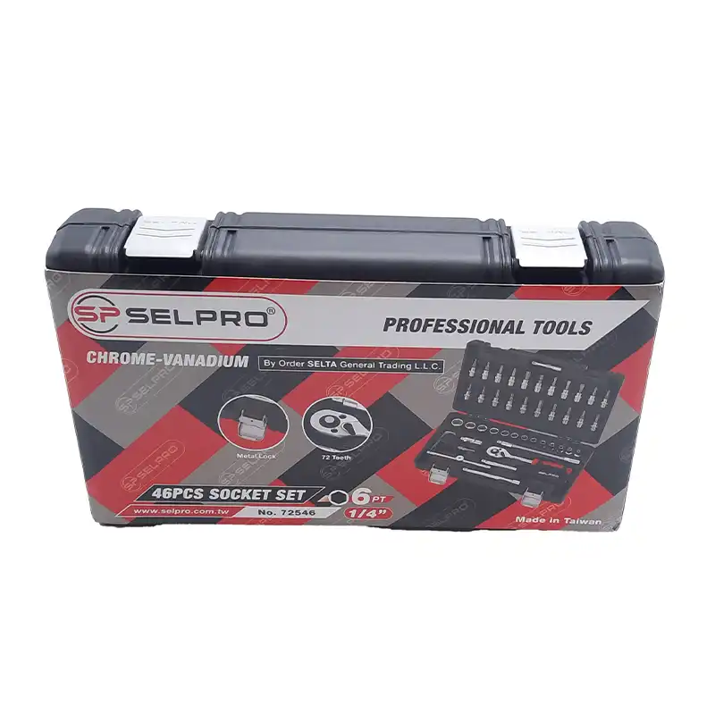 آچار و سری بکس و پیچ گوشتی سل پرو مدل 72546 مجموعه 46 عددی