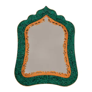  آینه فیروزه کوبی حامد کریمی طرح مستطیل مدل hf101