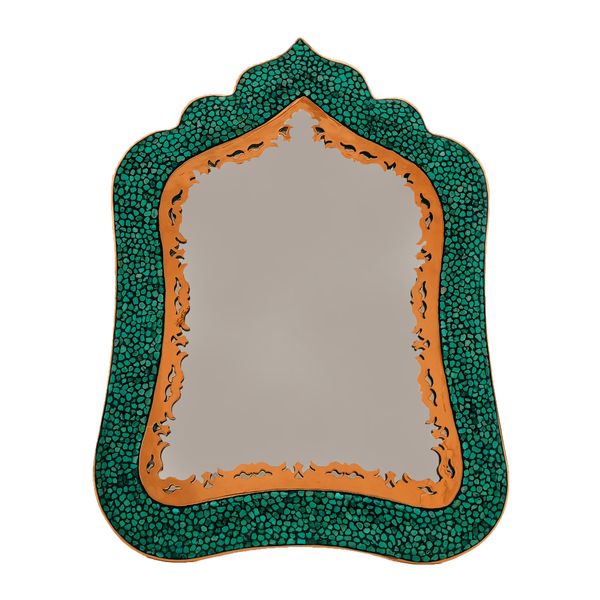 آینه فیروزه کوبی حامد کریمی طرح مستطیل مدل hf101 آینه فیروزه کوبی حامد کریمی طرح مستطیل مدل hf101