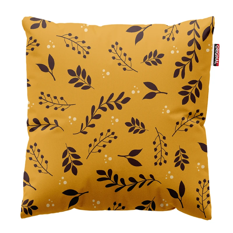 کوسن پاد آفرین مدل پاییز طرح برگ کد PK302042 سایز 30*30 سانتی متر