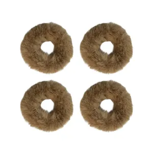 کش مو زنانه مدل پشمالو بسته 4 عددی