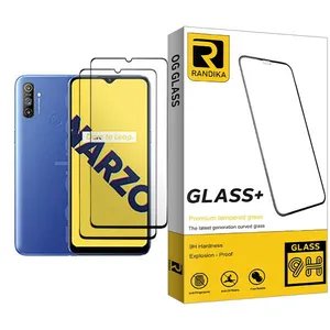 Randika Randika Glass MIX002 Screen Protector For Realme Narzo 10A Pack Of 2