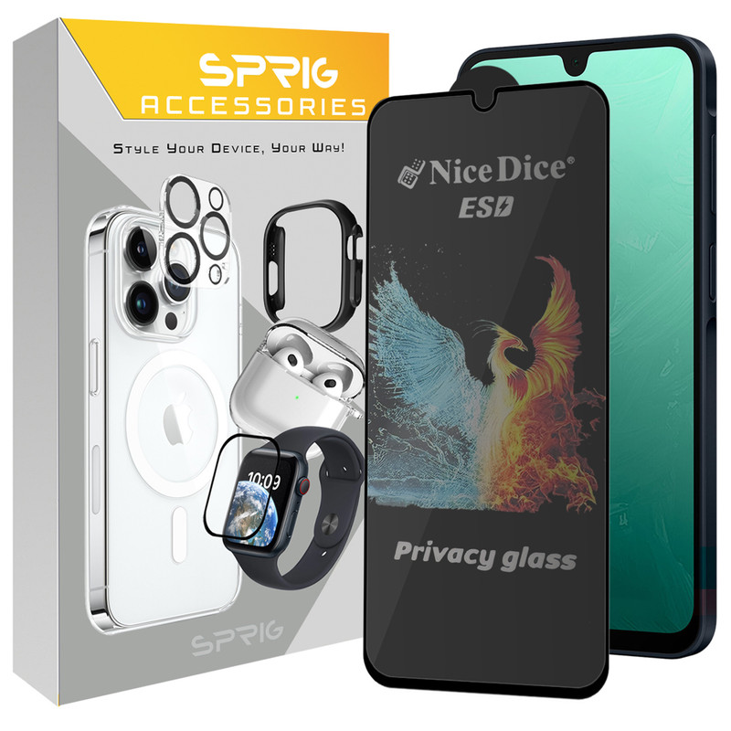 محافظ صفحه نمایش حریم شخصی اسپریگ مدل PRV_NICED مناسب برای گوشی موبایل سامسونگ Galaxy A32 5G / A12s / M02 / M02s