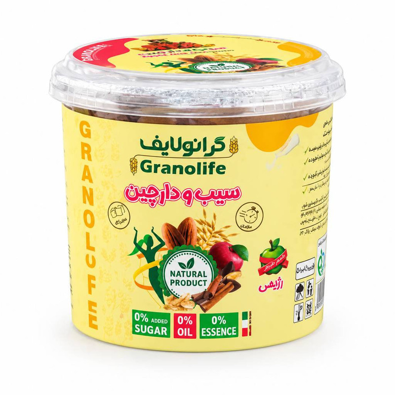 گرانولا رژیمی سیب و دارچین وگان ویگر - 50 گرم