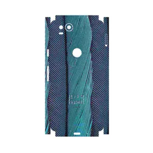 MAHOOT Turquoise feathers-FullSkin Cover Sticker for Google Pixel 2