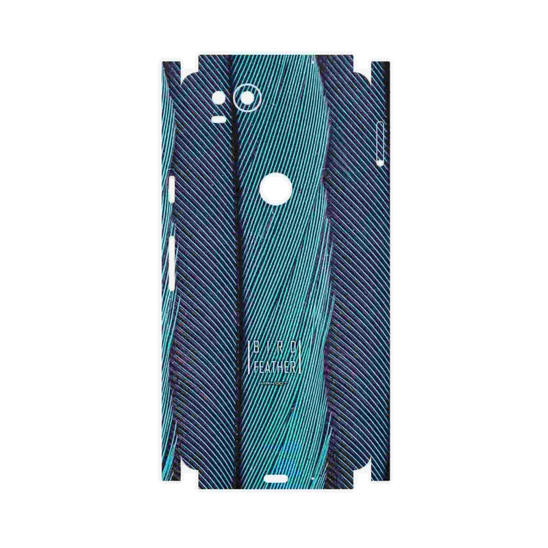 برچسب پوششی ماهوت مدل Turquoise feathers-FullSkin مناسب برای گوشی موبایل گوگل Pixel 2