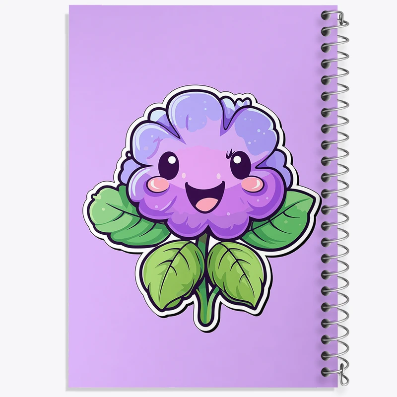 دفتر مشق 50 برگ خندالو طرح گل و گیاه کد 36643