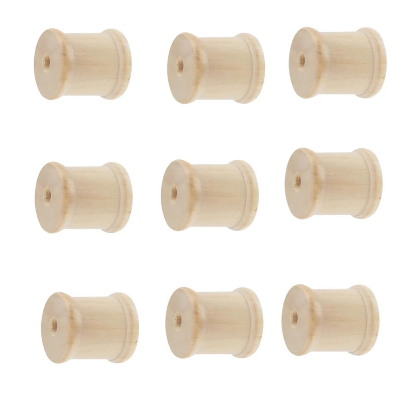 قرقره چوبی مدل بوبین کد 1713 بسته 9 عددی