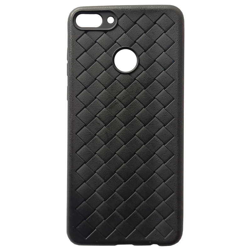 کاور مدل ساده کد 01 طرح چرمی مناسب برای گوشی موبایل هوآوی Y9 2018