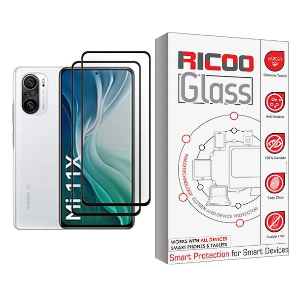 محافظ صفحه نمایش ریکو مدل Ricoo Glass MIX002 مناسب برای گوشی موبایل شیائومی Mi 11X بسته دو عددی