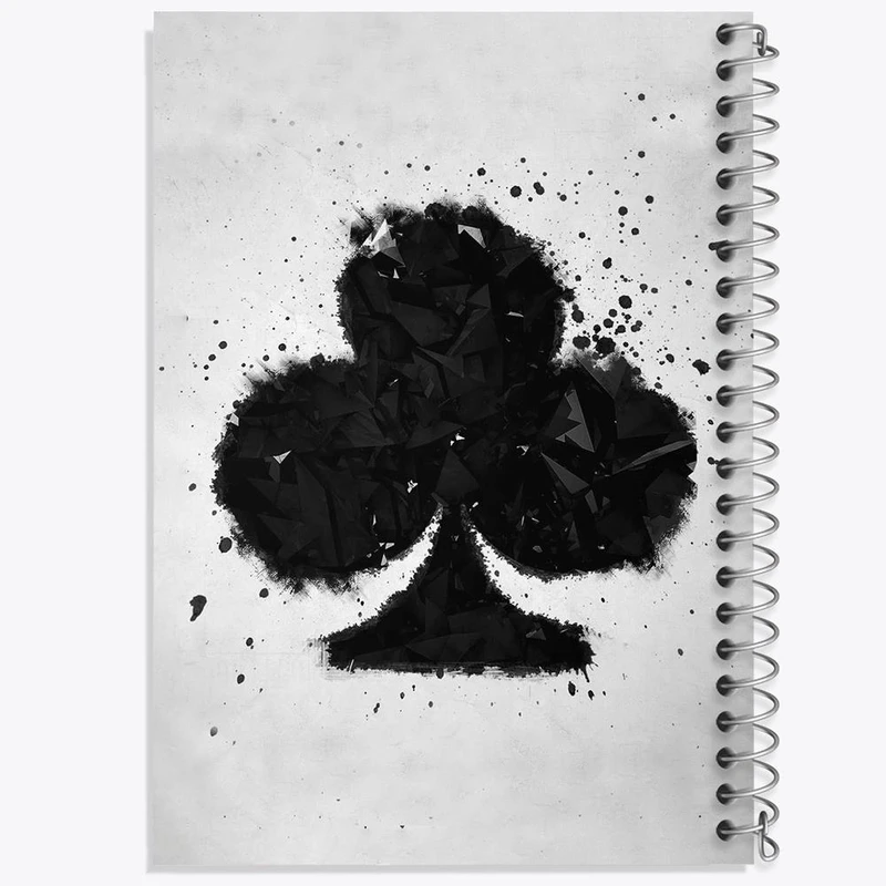 دفتر مشق 50 برگ خندالو مدل شبدر سیاه انیمه بلک کلاور Black Clover  کد 11734