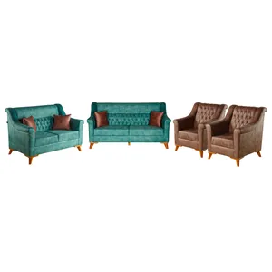مبل راحتی هفت نفره چشمه نور کد MA-408/CR-BL-BR