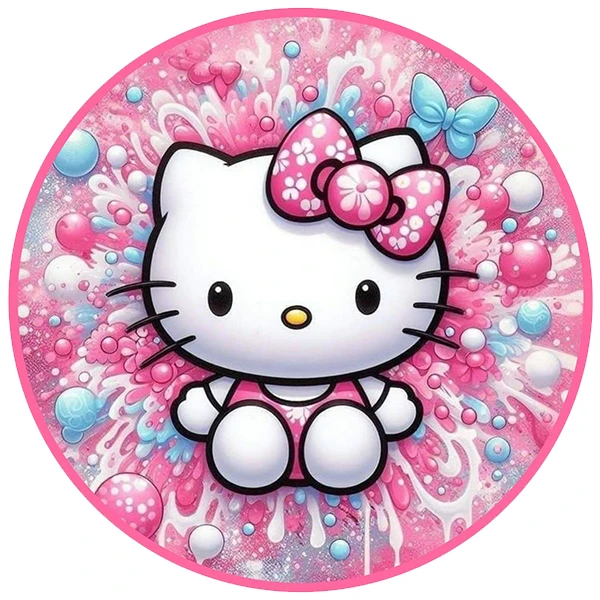 استیکر پارچه و لباس پاد آفرین طرح کیتی کد 3096