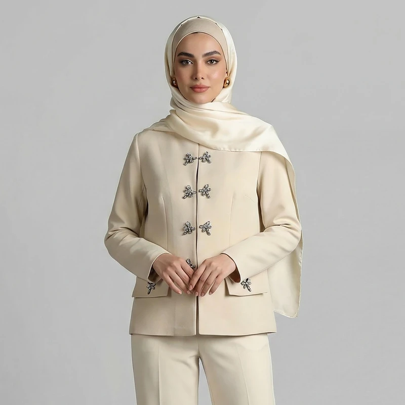 مانتو کتی زنانه السانا مدل سنجاقک کد 212801