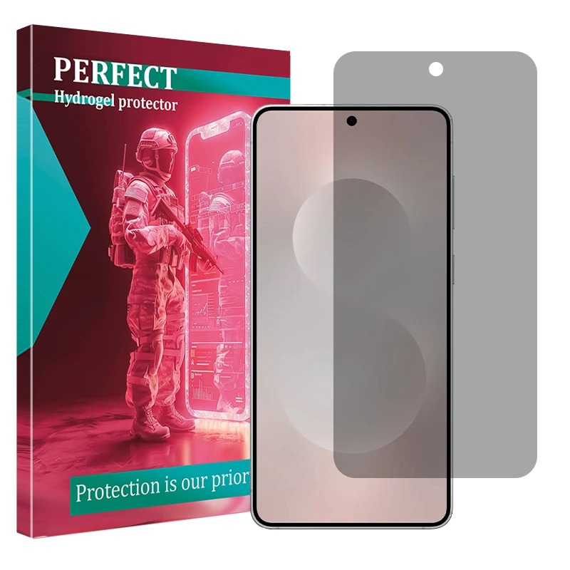 محافظ صفحه نمایش حریم شخصی پرفکت مدل Tough مناسب برای گوشی موبایل سامسونگ Galaxy S25 Edge