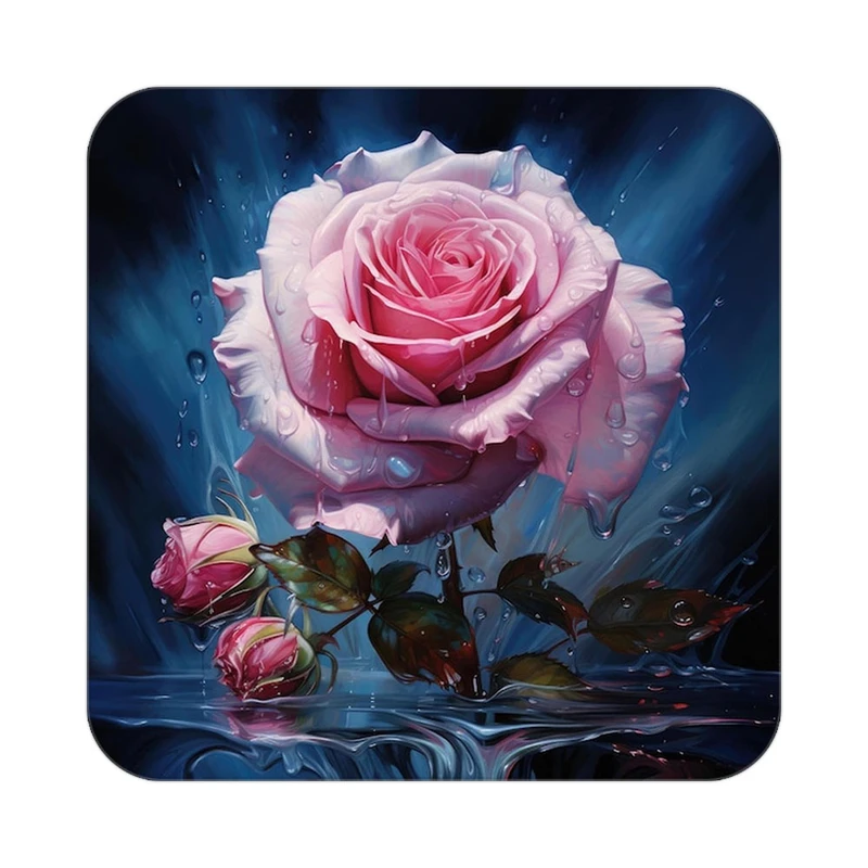 زیر لیوانی کاکتی طرح گل مدل mp18422