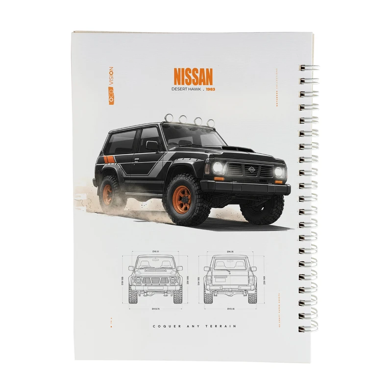 دفتر طراحی 60 برگ مدل ماشین کد 02