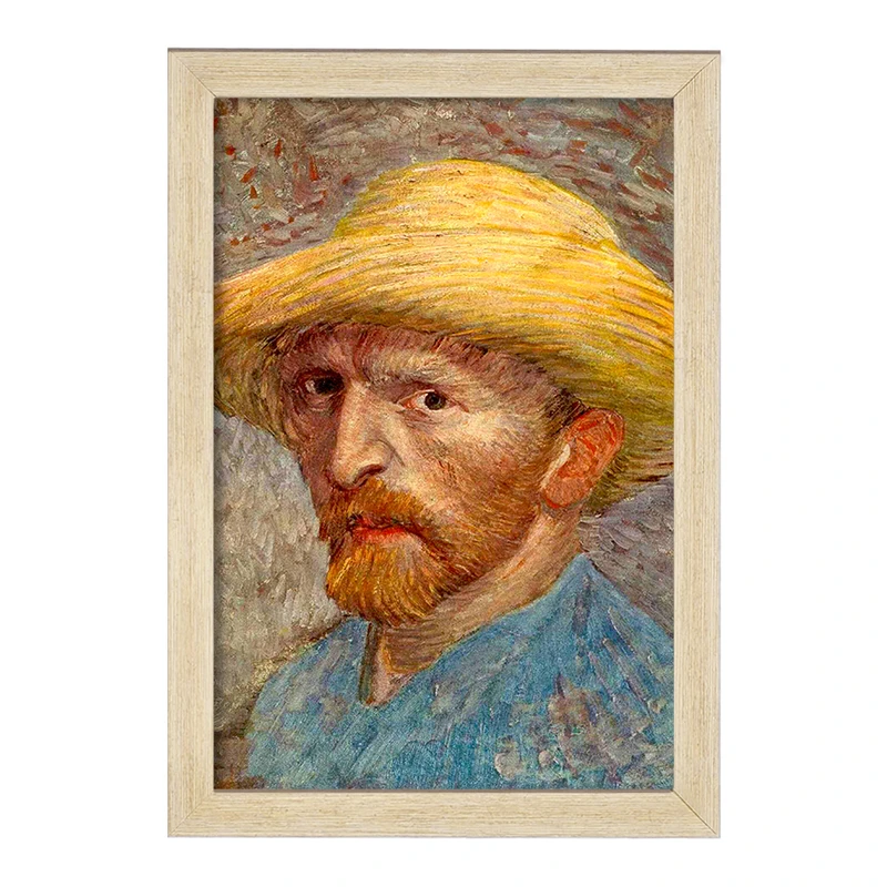 تابلو خندالو مدل سلف پرتره ونگوگ  کد 3726