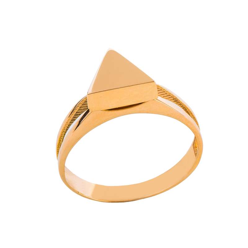 انگشتر طلا 18 عیار زنانه کاکامی مدل هندسی مثلث کد 144