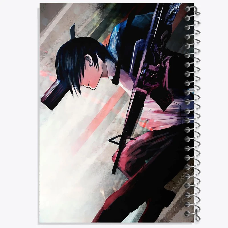 دفتر نقاشی 50 برگ خندالو مدل هایاکاوا انیمه مرد اره ای Chainsaw Man کد 17934