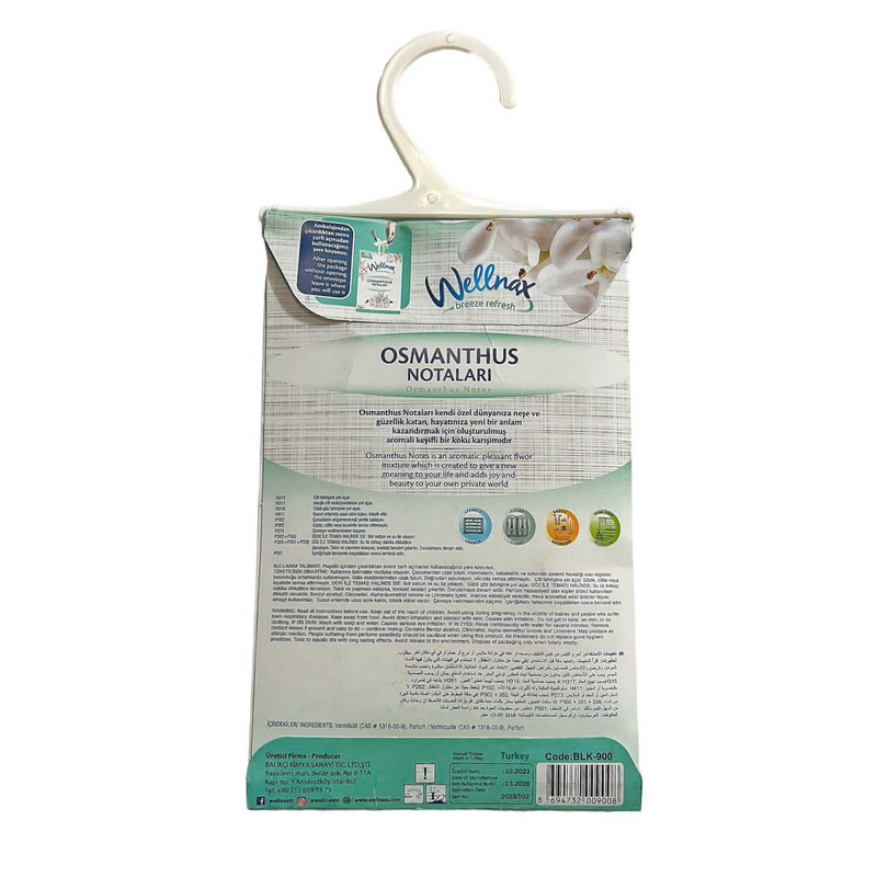 خوشبو کننده و ضد بید کمد لباس ولنکس مدل OSMANTHUS NOTES حجم 210 میلی لیتر