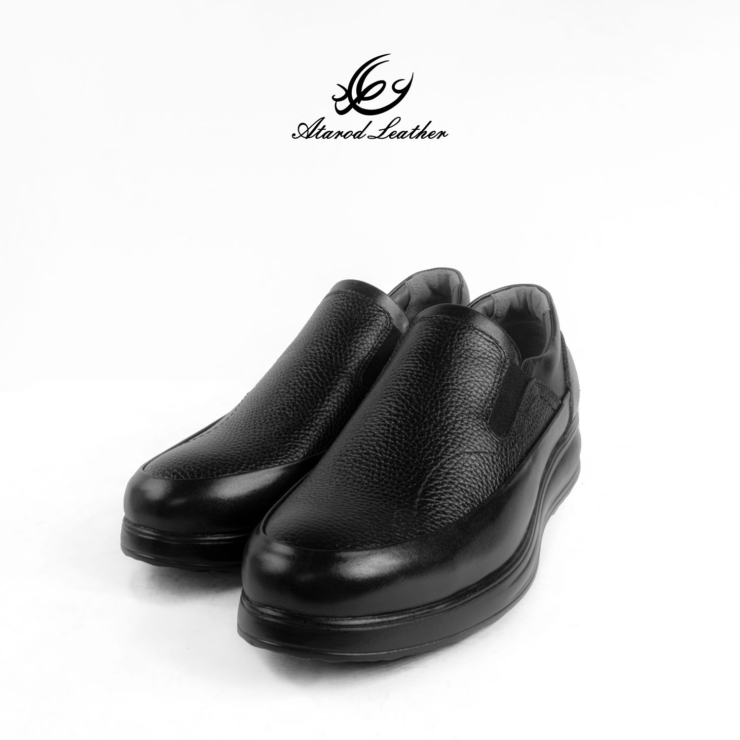 کفش طبی مردانه چرم عطارد مدل چرم طبیعی کد SH52 -  - 6