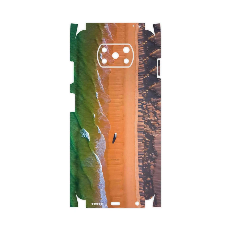 برچسب پوششی ماهوت مدل Beach and Green Sea-FullSkin مناسب برای گوشی موبایل شیائومی Poco X3 NFC