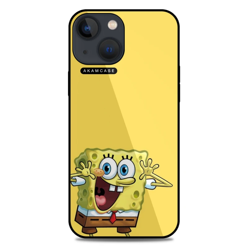 کاور آکام مدل AMC-WA13M-SPONGE BOB11 مناسب برای گوشی موبایل اپل iPhone 13 Mini