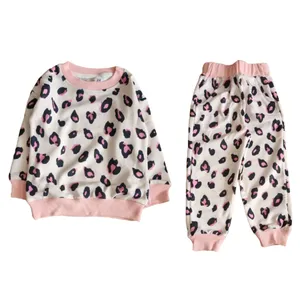 ست سویشرت و شلوار دخترانه مدل پلنگی