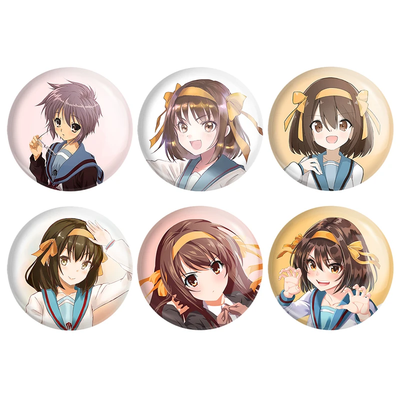 مگنت خندالو طرح انیمه ناپدید شدن هارومی سوزومیا The Disappearance of Haruhi Suzumiya کد 1428B مجموعه 6 عددی