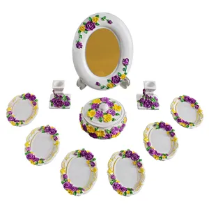 مجموعه ظروف هفت سین 10 پارچه مدل بنفشه