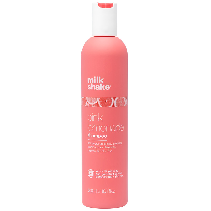 شامپو تثبیت کننده رنگ مو صورتی میلک شیک مدل PINK LEMONADE حجم 300 میلی لیتر 
