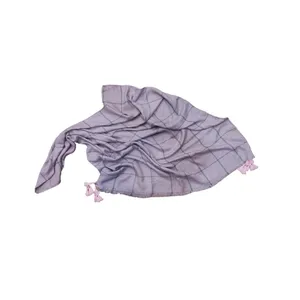 شال زنانه مدل منگوله دار پاییزه