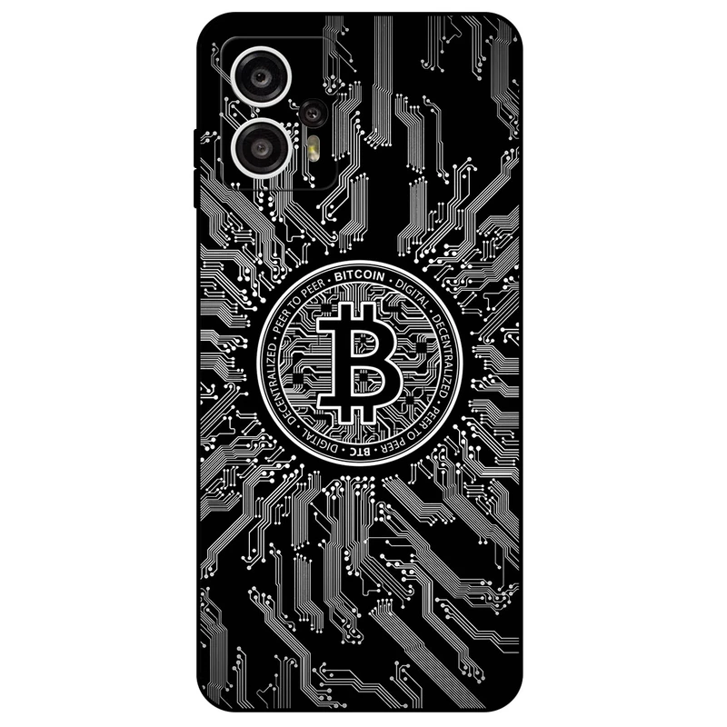 کاور مگافون طرح بیت کوین مدل 7737 مناسب برای گوشی موبایل موتورولا Moto G13 / G23