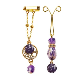 ست سنجاق سینه و گیره روسری کد PM480