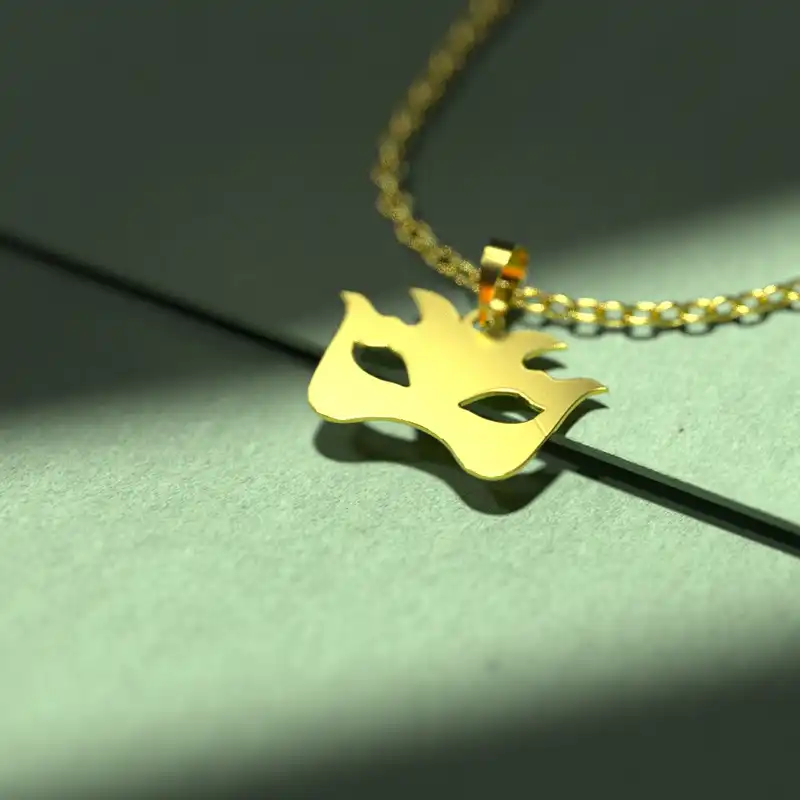 گردنبند طلا 18 عیار زنانه مدوپد مدل هالووین کد G3-1-1008