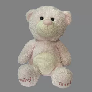 عروسک طرح خرس تدی مدل Baby Girl Teddy Bear کد SZ10/676 ارتفاع 38 سانتی‌متر